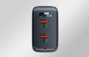 Ładowarka sieciowa Acefast A49, 2x USB-C, 35W PD (czarna) - Ładowarki do telefonów - miniaturka - grafika 7