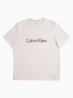 Koszulki i topy damskie - Calvin Klein T-shirt damski Kobiety Bawełna biały nadruk, XS - miniaturka - grafika 1