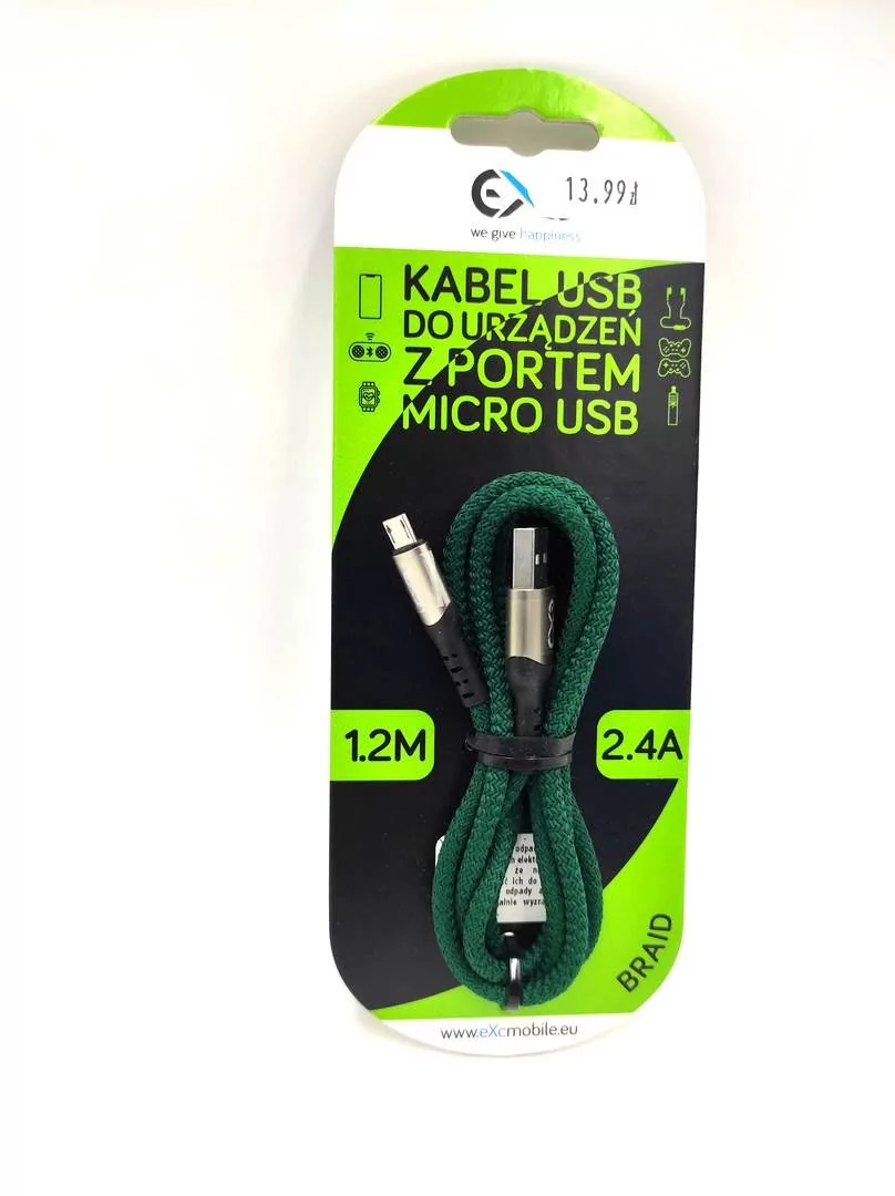 Kabel Usb-Musb Exc Braid,1.2M,Mix