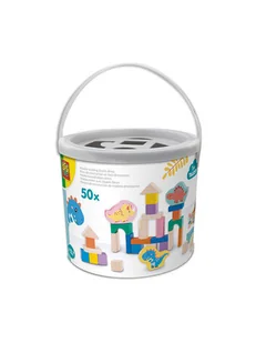 SES Klocki drewniane "Dinos" - 12 m+ - Klocki - miniaturka - grafika 1