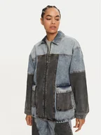 Kurtki damskie - ROTATE Kurtka jeansowa Mariana 1128221603 Niebieski Oversize - miniaturka - grafika 1