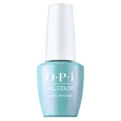 Lakiery hybrydowe - OPI Gel Color Zodiac, perłowy błękit, Pisces The Future, hybrydowy lakier do paznokci, 15ml - miniaturka - grafika 1