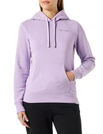 Bluzy damskie - Champion Damska bluza z kapturem Legacy American Classics Powerblend Terry z małym logo, lawenda, S - miniaturka - grafika 1