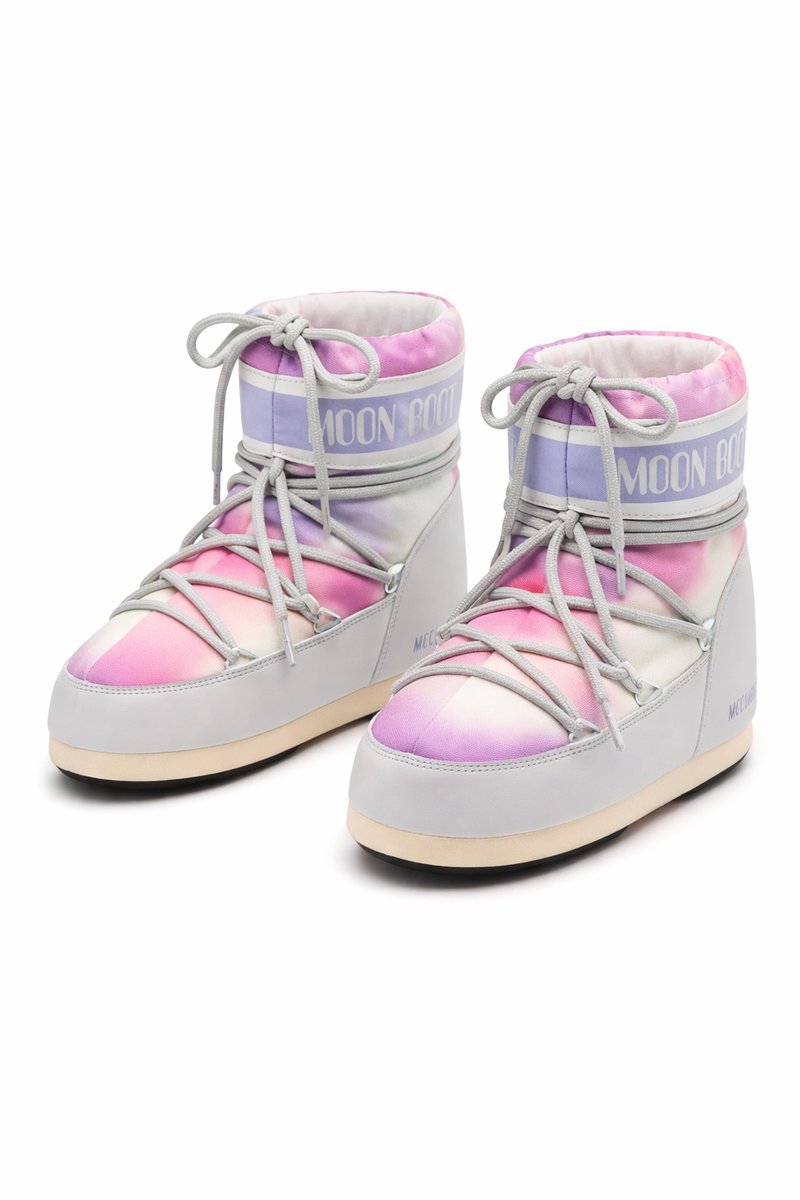 MOON BOOT KOLOROWE ŚNIEGOWCE Z MATERIAŁU TEKSTYLNEGO 36-38 2I3A