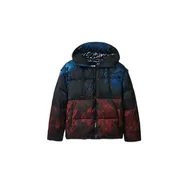 Płaszcze damskie - Desigual Damski płaszcz z podszewką, czarny, XL - miniaturka - grafika 1