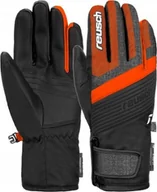 Rękawice narciarskie - Reusch Rękawice Reusch Duke R-TEX XT Junior Black Black Melange Shocking Orang 2023 6.0 - miniaturka - grafika 1