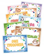 Literatura popularno naukowa dla młodzieży - Plansze edukacyjne Dni tygodnia (8 kart) - miniaturka - grafika 1