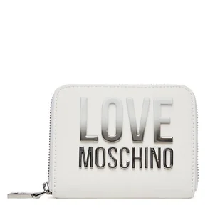 Mały Portfel Damski LOVE MOSCHINO JC5732PP0MKD0100 Biały - Portfele - miniaturka - grafika 1