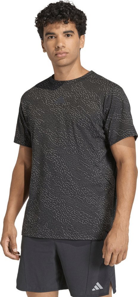 Adidas Koszulka męska adidas D4T Power Aop Tee czarna KF3097 L