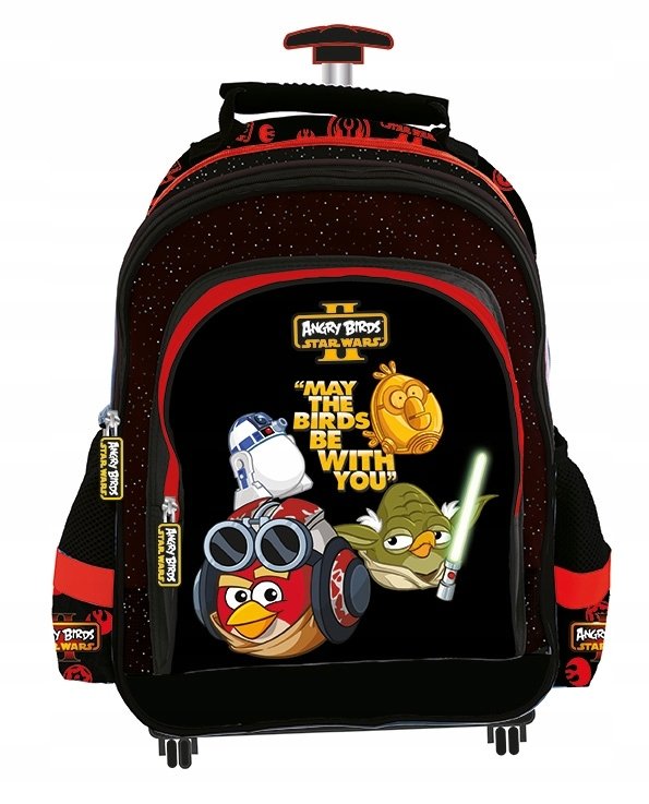 Plecak szkolny wielokomorowy Angry Birds Star Wars St. Majewski na kółkach