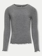Bluzki damskie - Kids ONLY Bluzka 15331400 Szary Slim Fit - miniaturka - grafika 1