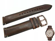 Akcesoria do zegarków - Pasek Fossil FS5344 od producenta brązowy 22 mm - miniaturka - grafika 1