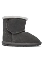Buty dla dziewczynek - EMU Australia Śniegowce Toddle B10737 Szary - miniaturka - grafika 1
