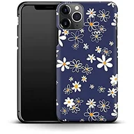Etui i futerały do telefonów - Premium etui na telefon komórkowy Navy Daisies Apple iPhone 11 Pro - miniaturka - grafika 1