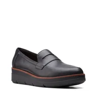 Półbuty damskie - Shaylin Step [black leather] - rozmiar 37.5 - miniaturka - grafika 1