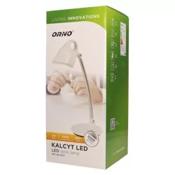 Orno Lampka biurkowa KALCYT 6W Biały OR-LB-1527 - Lampy stojące - miniaturka - grafika 1