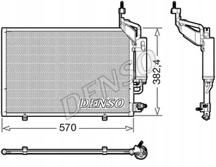 CHŁODNICA KLIMATYZACJI DENSO DCN10050 1823762 FORD - Chłodnice - miniaturka - grafika 1