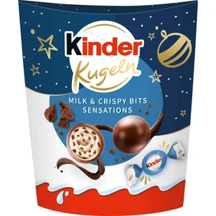 KINDER Kulki Milk & Crispy Bits Sensations 90 g - Bombonierki i czekoladki - miniaturka - grafika 1