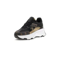 Półbuty damskie - Damskie Sneakersy GUESS CALEBB5 FLPCB5FAL12-BLKBR – Czarny - miniaturka - grafika 1