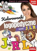 Pedagogika i dydaktyka - Martel Kolorowanki logopedyczne Głoski J L R z naklejkami - miniaturka - grafika 1