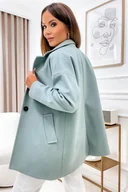 Płaszcze damskie - Płaszcz klasyczny Ester miętowy - SHOPAHOLIC`S DREAM - miniaturka - grafika 1