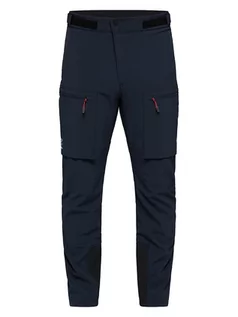 Odzież trekkingowa męska - Haglöfs Spodnie softshellowe "Roc Winter" w kolorze granatowym - grafika 1
