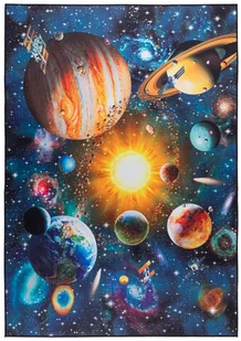 Dywan dzięcięcy Print 3D Planety 80 x 150 cm - Dywany dla dzieci - miniaturka - grafika 1