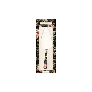 Łopatka do ciasta z porcelanowym uchwytem Nuova R2S Blooming Opulence czarny kwiaty - Pozostałe akcesoria kuchenne - miniaturka - grafika 1