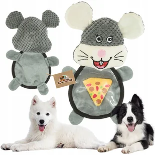 Zabawka dla psa ZABAWNY ZWIERZAK Z PIZZĄ maskotka piszcząca - Zabawki dla psów - miniaturka - grafika 1