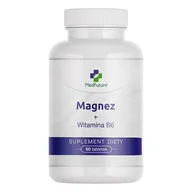 Witaminy i minerały - MedFuture Magnez + Witamina B6, 60 tabl. - miniaturka - grafika 1