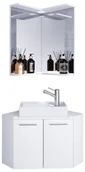 Szafki łazienkowe - umywalka do mebli łazienkowych Vilosa Biały W. 95 x szer. 50 x gł. 50 cm - miniaturka - grafika 1