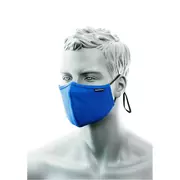 Maseczki ochronne i antywirusowe - Dwuwarstwowa maska anty mikrobowa z taśmą nosową niebieska - miniaturka - grafika 1