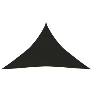 vidaXL Żagiel przeciwsłoneczny, 160 g/m, czarny, 5x5x6 m, HDPE 311760 - Parasole ogrodowe - miniaturka - grafika 1