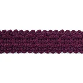 Pasmanteria - kufer-pasmanteria.pl Taśma ozdobna dziana Tp 15 (1mb) Ciemne Bordo 317 22660760_20220419184300 - miniaturka - grafika 1