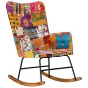 Fotele - Fotel bujany, kolorowy, płócienny patchwork Lumarko - miniaturka - grafika 1