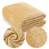 Koce - Koc 200 x 220 Mikrofibra Tłoczony Ardea Kostka 11 - miniaturka - grafika 1