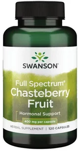 SWANSON Vitex Chasteberry, Niepokalanek 400mg 120 kaps, hormony SW1065 - Suplementy naturalne - miniaturka - grafika 2