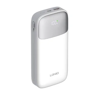 Powerbank LDNIO PQ20 22.5W 20000mAh USB-C, lightning (biały) - Powerbanki - miniaturka - grafika 1