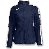 Kurtki i płaszcze dla dziewczynek - Joma Joma Champion IV kurtka przeciwdeszczowa na zagłówek, dziewczęca, rozmiar uniwersalny, granatowo-biała 900382.302.XS - miniaturka - grafika 1