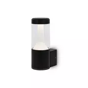 Lampy ogrodowe - Ledowa, czarna lampa ścienna na elewację O590WL-L8B4K z serii KOLN - miniaturka - grafika 1