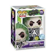 Figurki dla dzieci - Funko POP Beetlejuice 1757 Beetlejuice on Tombstone Plus/glow Special Edition - miniaturka - grafika 1
