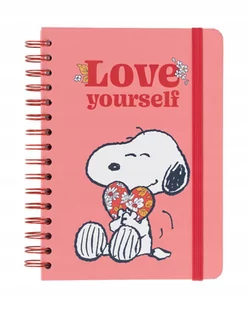Official Love Yourself Snoopy A5 Notebook - Bullet Journal - Notebooks A5 - Notepads A5 - A5 Notepad - Lined Journal - A5 Lined Notebook - Sketchbook A5 - Snoopy Gifts - Pozostałe książki - miniaturka - grafika 1