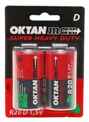 Baterie i akcesoria - Oktan Oktan baterie cynkowe D R20 1,5V 2szt. - miniaturka - grafika 1