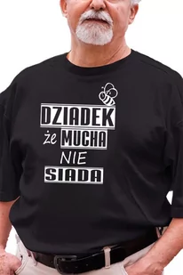 Koszulka z nadrukiem dla Dziadka " Dziadek, że mucha nie siada" - Dzień Babci i Dzień Dziadka - miniaturka - grafika 1