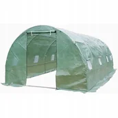 Agrowłókniny - 4iQ Tunel Foliowy Szklarnia 3x6m PREMIUM z Siatką PE - miniaturka - grafika 1