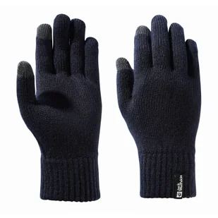 Rękawice Jack Wolfskin RIB GLOVE night blue - M - Rękawiczki - miniaturka - grafika 1