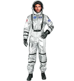 Strój srebrny astronauta męski-M - Stroje karnawałowe - miniaturka - grafika 1