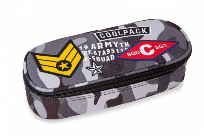 CoolPack, piórnik szkolny, Campus, Camo Black Badges
