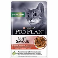 Mokra karma dla kotów - Purina Pro Plan Cat Sterilised wołowina saszetka 85g - miniaturka - grafika 1