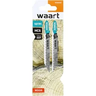 Brzeszczoty - Brzeszczoty do wyrzynarek 75 mm uchwyt "T", 10TPI, do drewna, płyty wiórowej, sklejki, PVC 2 szt. - miniaturka - grafika 1